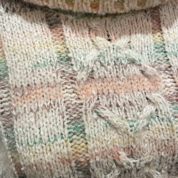 Free People Popsicle Marled Pullover Sweater Turtleneck Multi Color - Picture 2 of 5